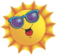 238x230 Sun With Sunglasses Clipart