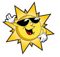 244x231 Sunshine Clipart Sun Sunglasses