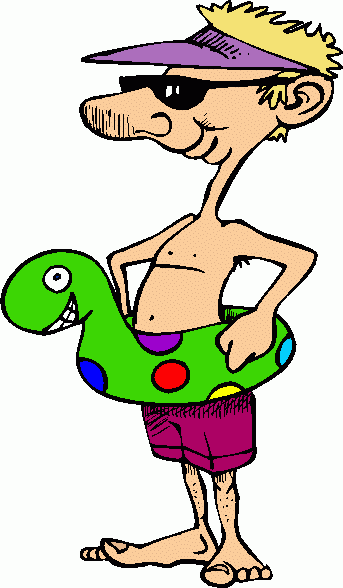 343x588 People Clipart The Beach