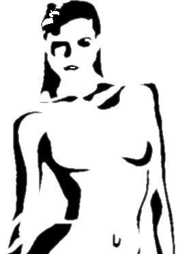 261x372 Woman Sunbathing Clipart