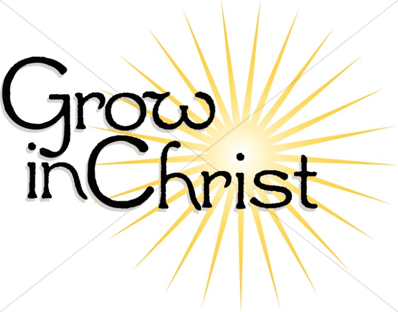 776x609 Grow In Christ Sunburst Jesus Wordart