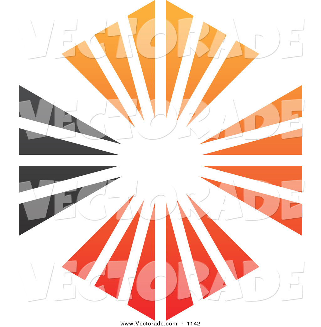 1024x1044 Vector Of A Sunburst Hexagon In Orange, Red And Black Sunburst By