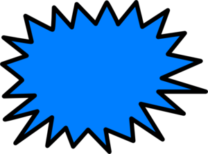 300x222 Blue Sunburst Clip Art