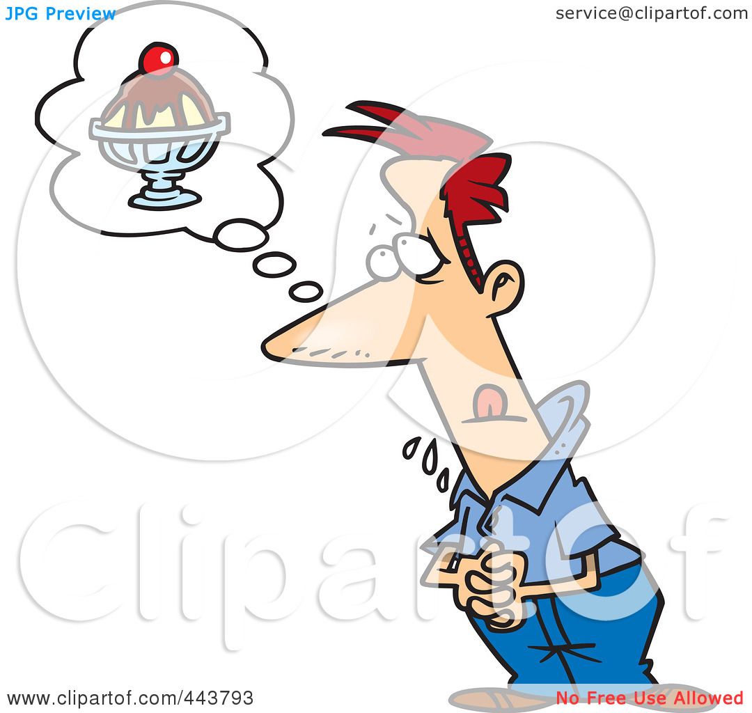 1080x1024 Royalty Free (Rf) Clip Art Illustration Of A Cartoon Drooling Man