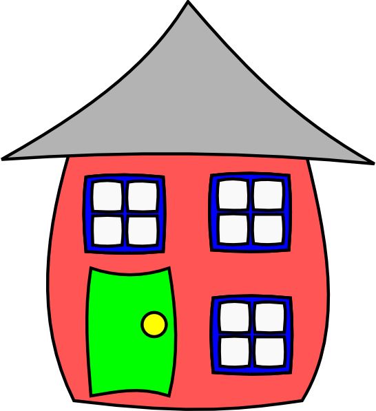 546x597 Cartoon House Clip Art
