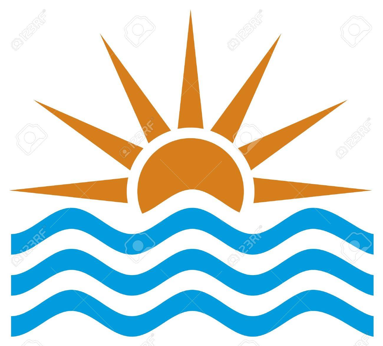 1300x1176 Stylized Illustration Of Sunsetsunrise (Sunset View, Sunrise