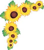 151x170 Stock Photography Of Sunflower Border K9693041