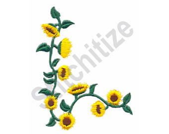 340x270 Sunflower Border Etsy