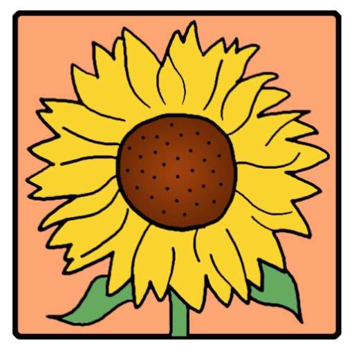 512x512 Free Sunflower Garden Clipart Image