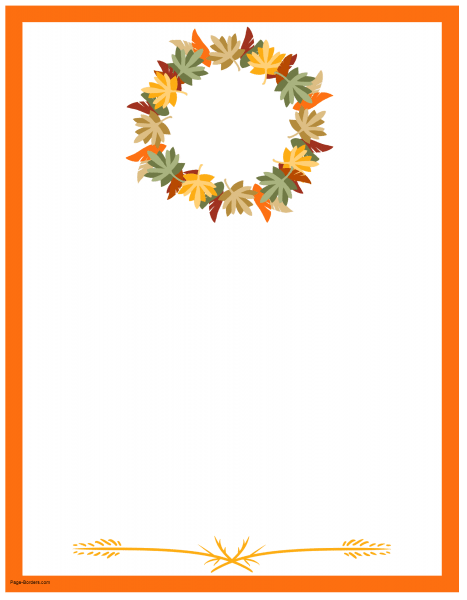 467x600 Thanksgiving Border Printables Many Designs Available