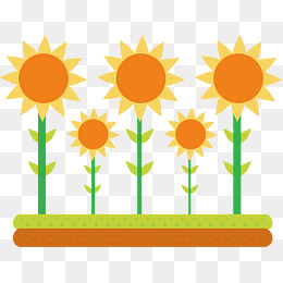 260x260 Cartoon Sunflower Vector, Sun Flower, Cartoon Watercolor Painting