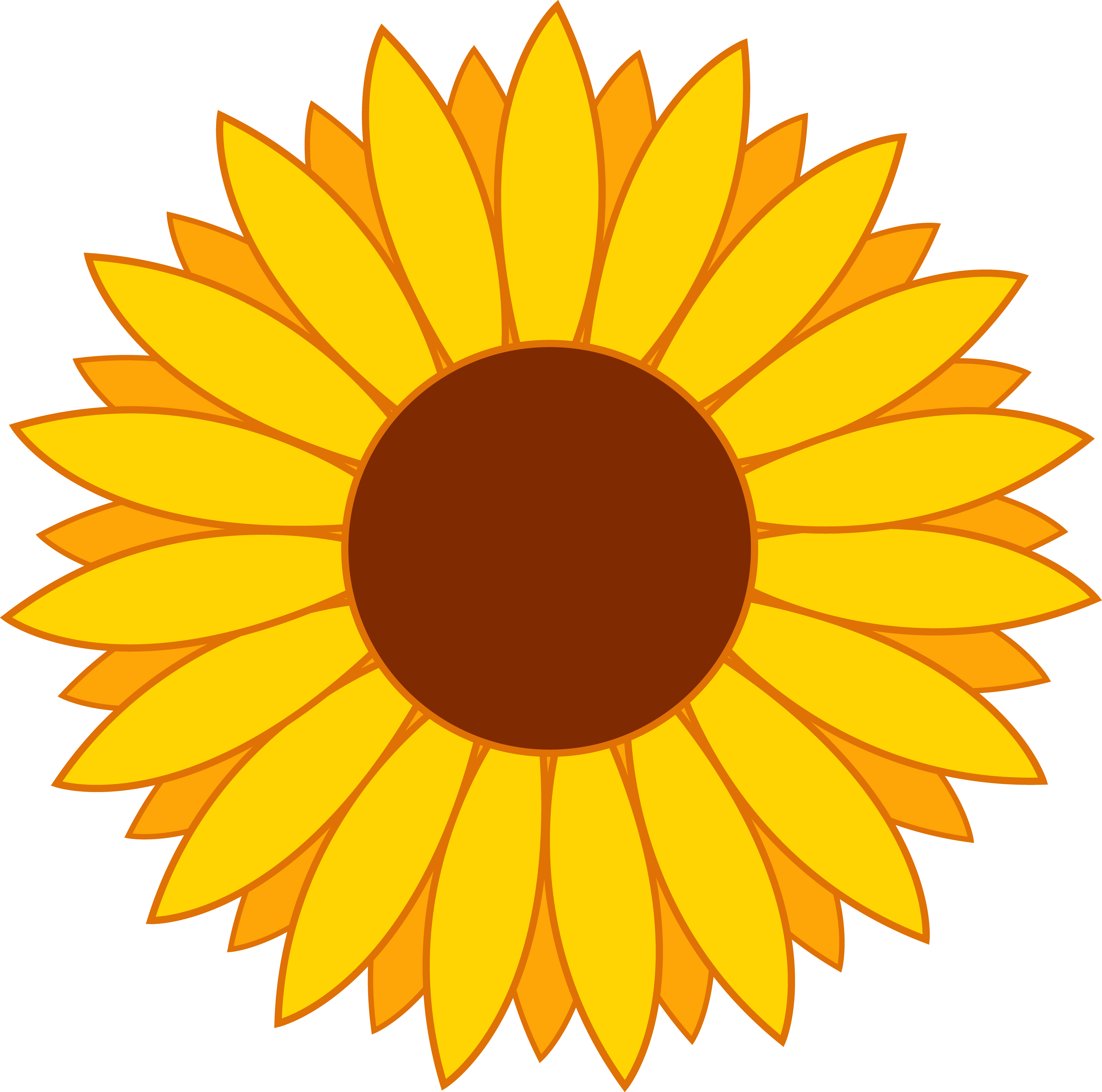 5110x5064 Sunflower Clip Art Free Printable Clipart 4