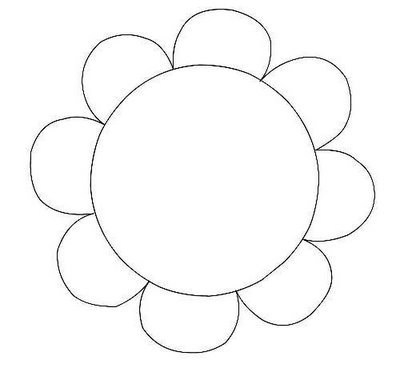 400x384 Sunflower Clipart Flower Outline