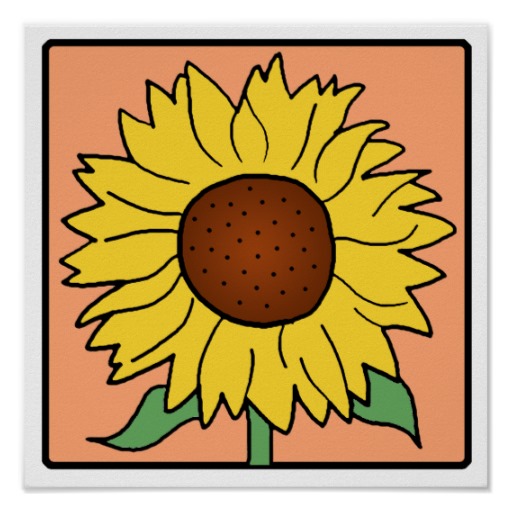 512x512 Free Sunflower Garden Clipart Image