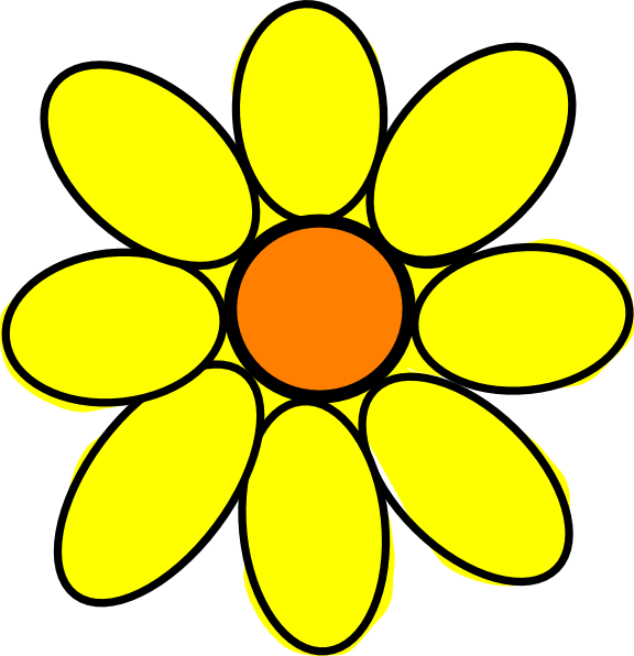 576x596 Sunflower Clip Art