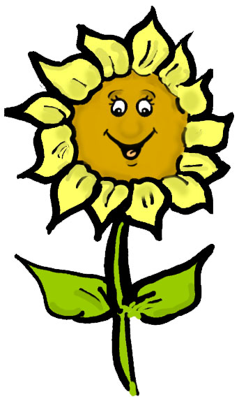 343x571 Free Happy Sunflower Clipart Image