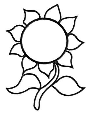 331x391 Sunflower Outline Clipart