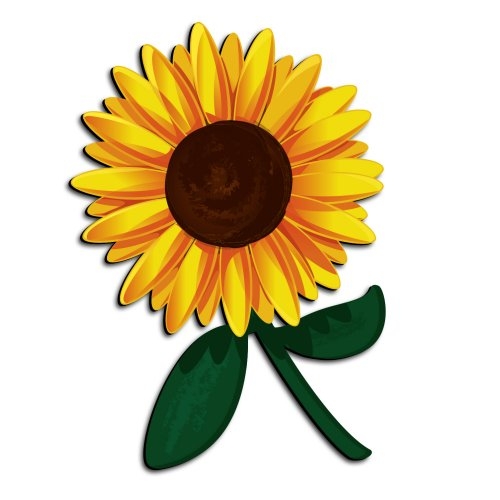 500x500 Free Sunflower Clipart Flower Clip Art Images