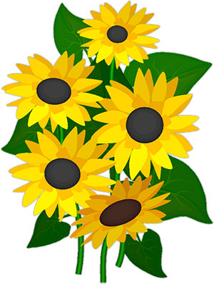 300x398 Pretty Clipart Sunflower