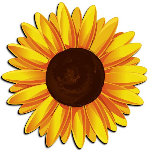 500x500 Sunflower Clip Art Free Printable Clipart 2 9