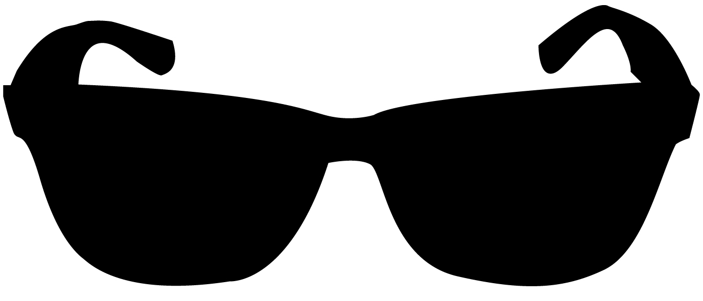1376x590 Sunglasses Clipart Silhouette