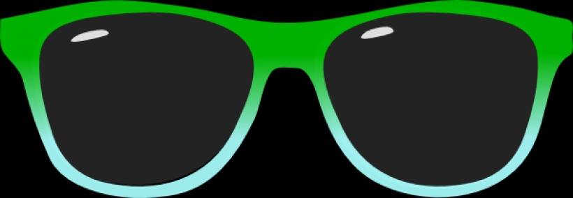 820x284 Two Toned Sunglasses Clip Art