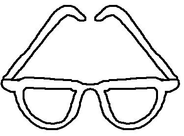 375x277 Glasses Clipart Black And White