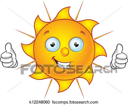 450x371 Clipart Of Sun Character