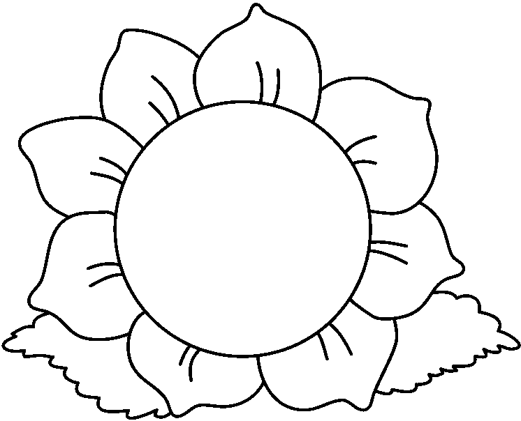 746x604 Free Spring Flower Black And White Clip Art