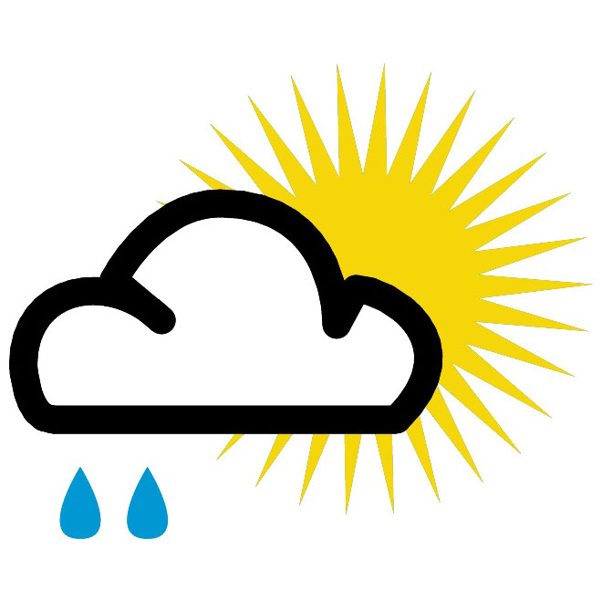 660x660 Partly Sunny Vector Weather Symbol