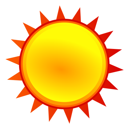 419x419 Filenuvola Weather Sunny.svg
