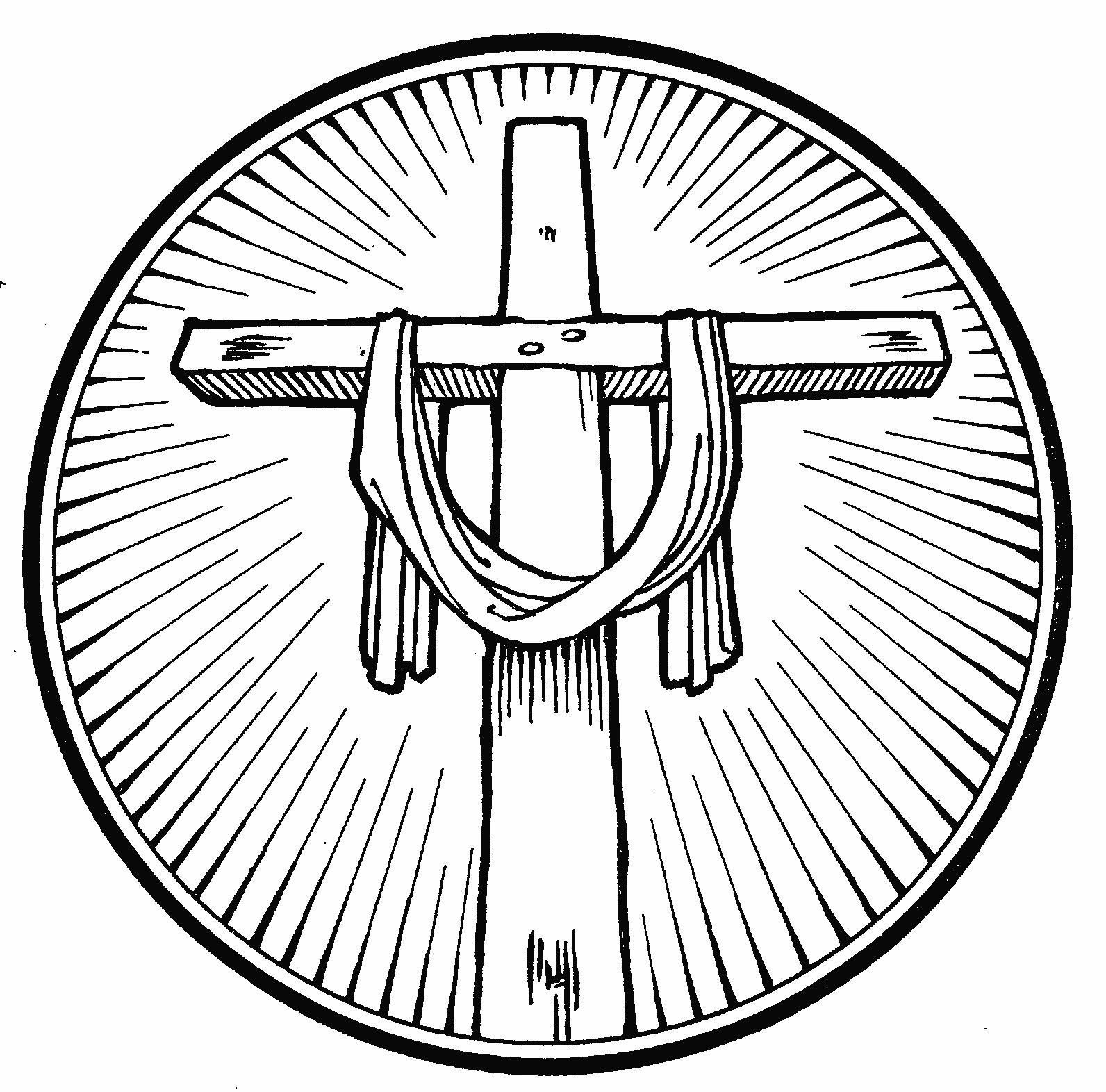 1592x1572 Sunrise Cross Clipart