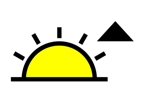 500x375 Sunrise Symbol Public Domain Vectors