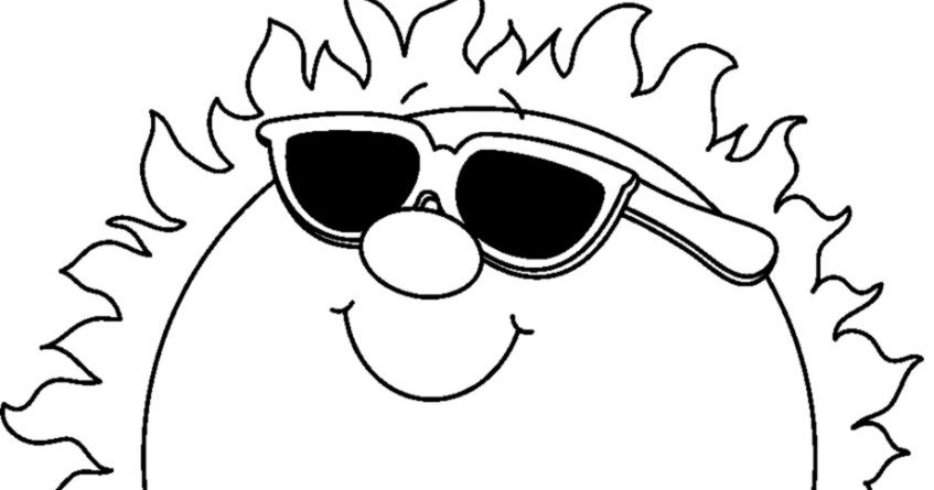 847x445 Summer Clip Art Black And White Pictures To Pin