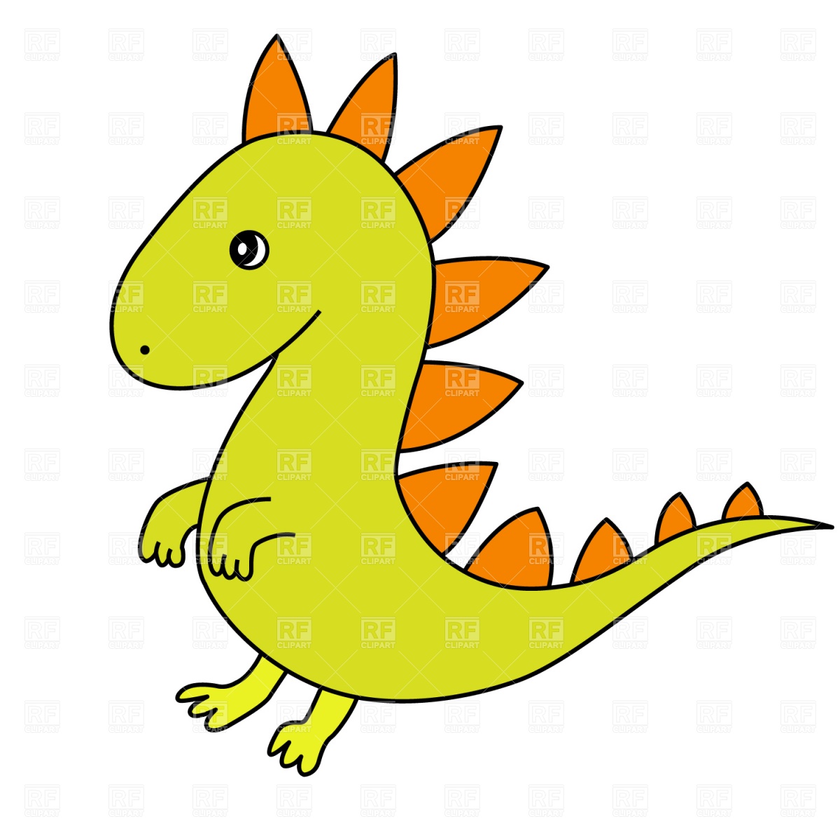 1200x1200 Cartoon Dragon Royalty Free Vector Clip Art Image