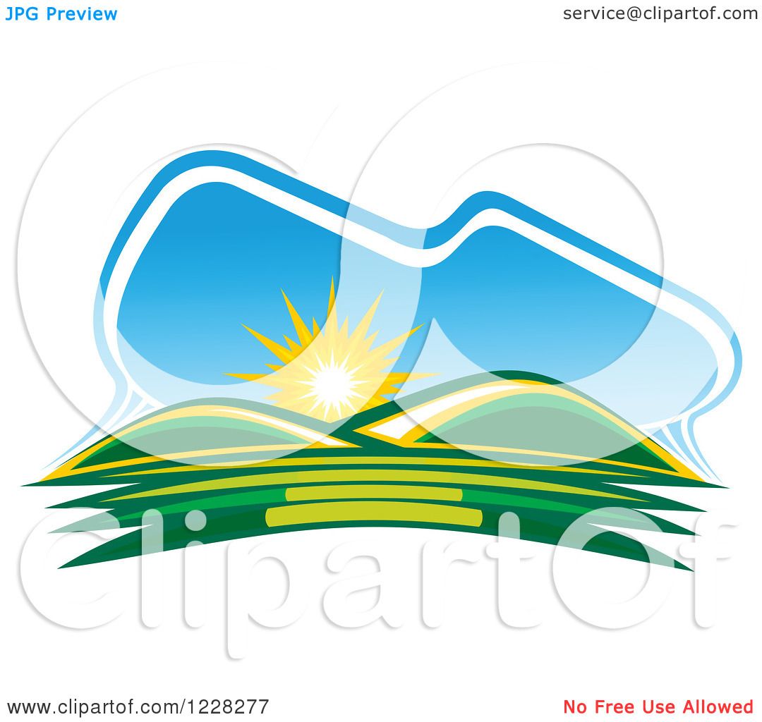 1080x1024 Sunrise Clipart Hills