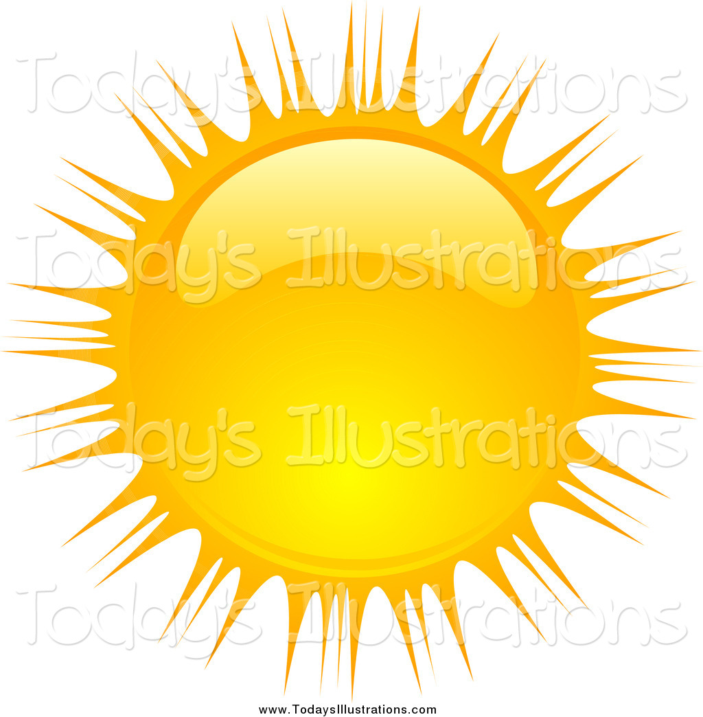 1024x1044 Clipart Of A Beaming Shiny Summer Sun By Kj Pargeter