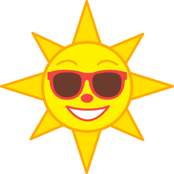 728x729 Cool Sun Clipart