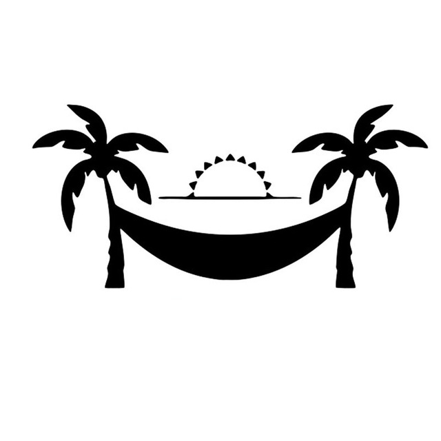 640x640 2x Morning Sunset Beach With Coconut Tree Hammock (One For Each
