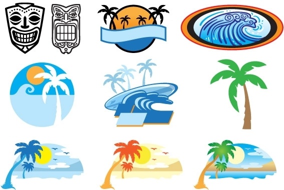 568x380 Sunset Beach Vector Free Vector Download (976 Free Vector)