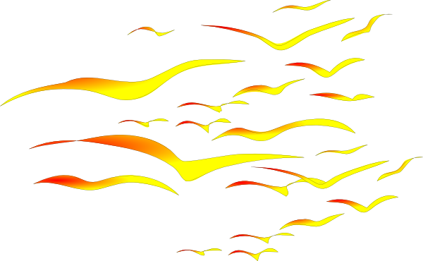 600x370 Sunset Birds Clip Art