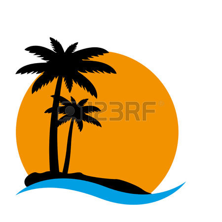 450x450 Sunset Clipart Hawaii Island