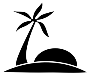 300x246 Palm Tree Beach Wsun Clip Art