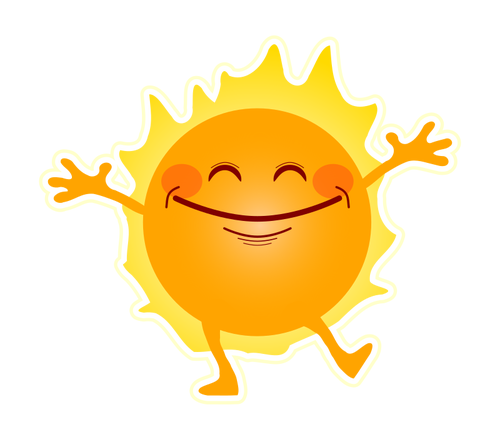 500x435 Sunshine Dancing Public Domain Vectors