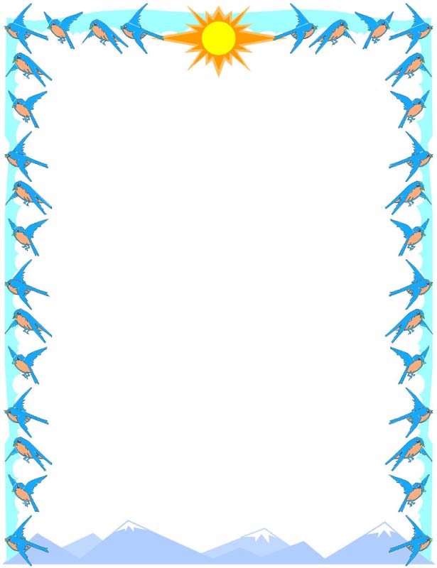 615x800 Sunshine Clipart Page Border
