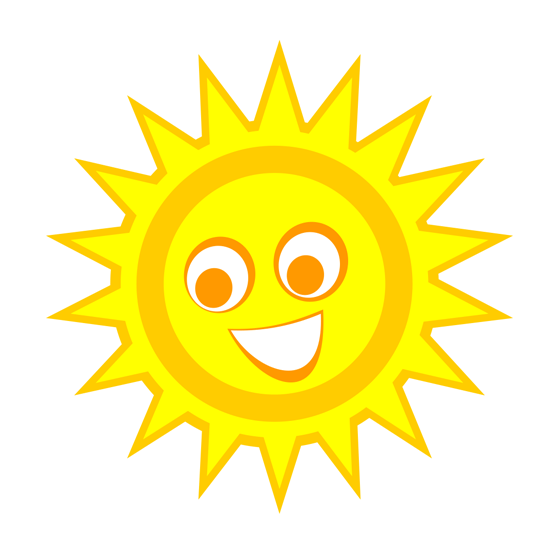 560x560 Sunshine Half Sun Clipart Free Clipart Images 3