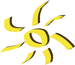 300x261 Sun Clip Art