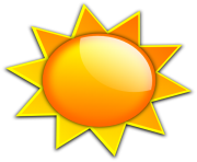 180x148 Sunshine Half Sun Clipart 5