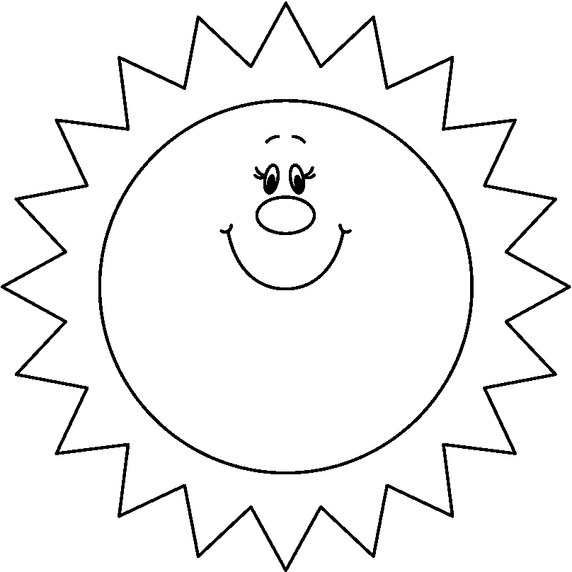 808x808 Free Printable Sunshine Clipart