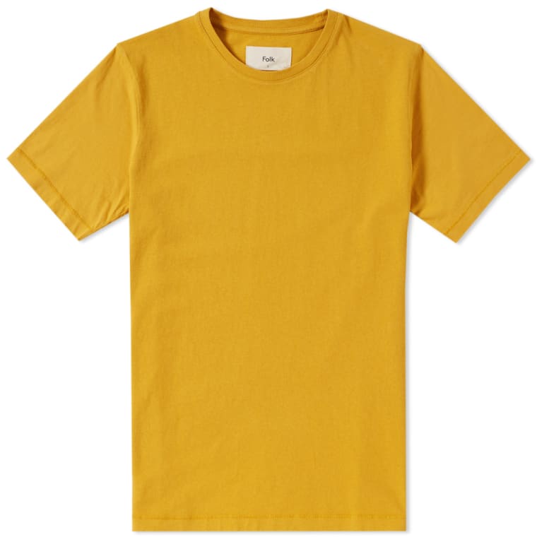 760x760 Folk Contrast Sleeve Tee (Sunshine Yellow) End.